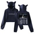 thumbnail image 1 of Maggie Lindemann I Feel Everything Tour 2026 Hoodie Cat Ears Crop Top Long Sleeve Streetwear Women's Clothes, 1 of 3