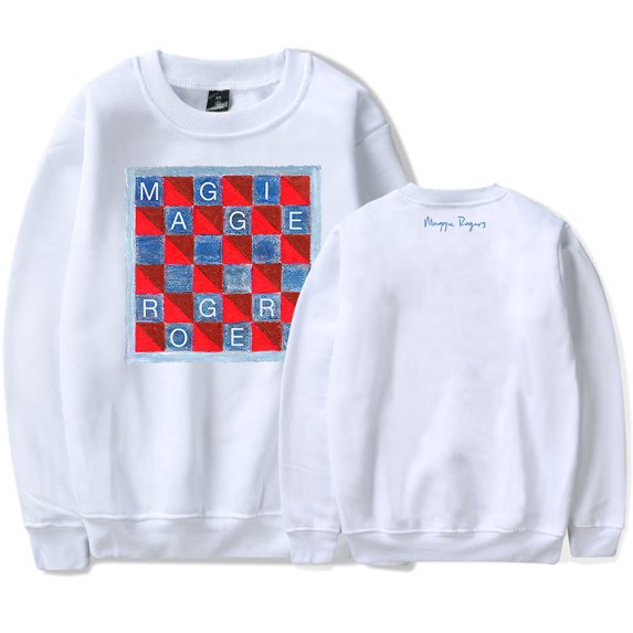 Maggie Rogers Checkmate Crewneck Sweatshirt Women Men Casual Long Sleeve Streetwear Pullovers