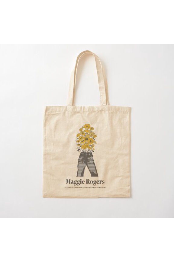 Maggie Rogers Style 002 Canvas Tote Bags, Reusable Shopping Bag