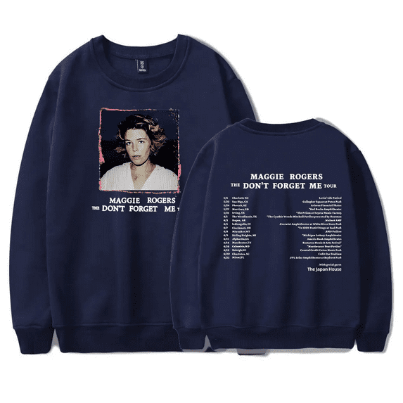Maggie Rogers The Don't Forget Me Tour Crewneck Sweatshirt Unisex Long Sleeve Pullover Clothes