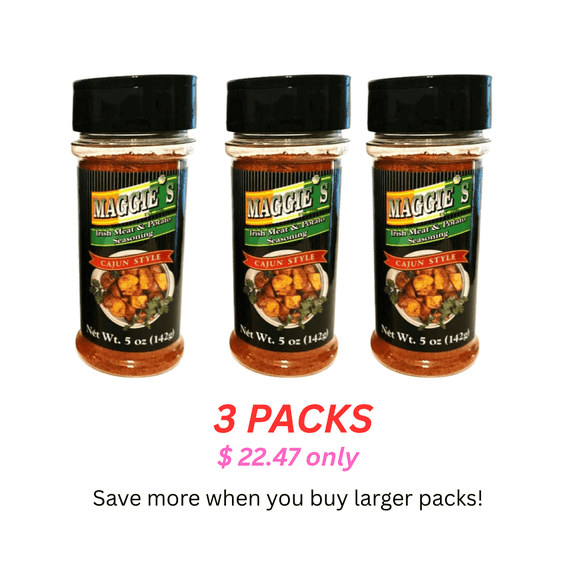 Maggie's Cajun Meat and Potato Seasoning | 3 PACKS| Save more when you buy larger packs!