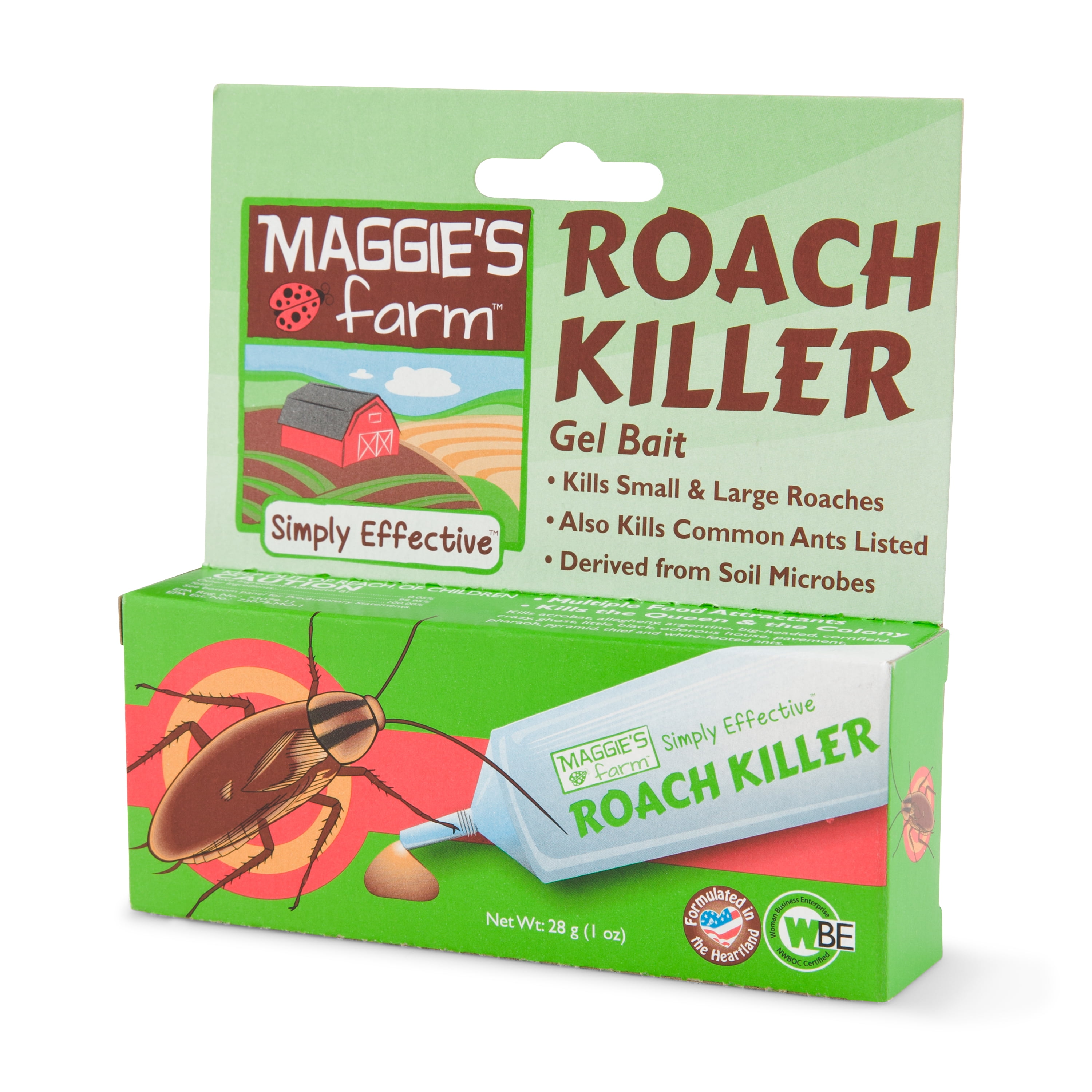 Maggie's Farm Simply Effective Roach Killer Gel Bait, 1-ounce 