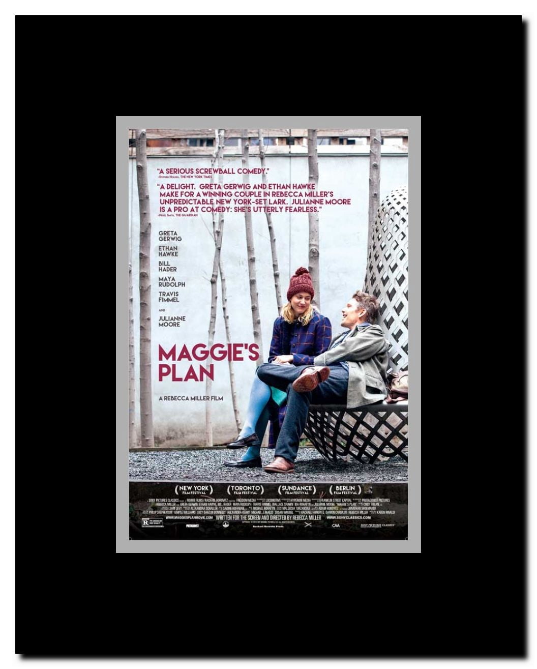 Maggie's Plan Framed Movie Poster