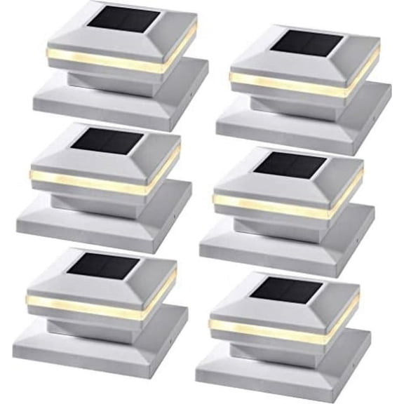 Maggift Solar Post Easter Lights, Warm White Post Cap Lights, Easter Decorations for the Home, Fits 4"x4", 5"x5" or 6"x6" Wooden Posts - Easter Decor