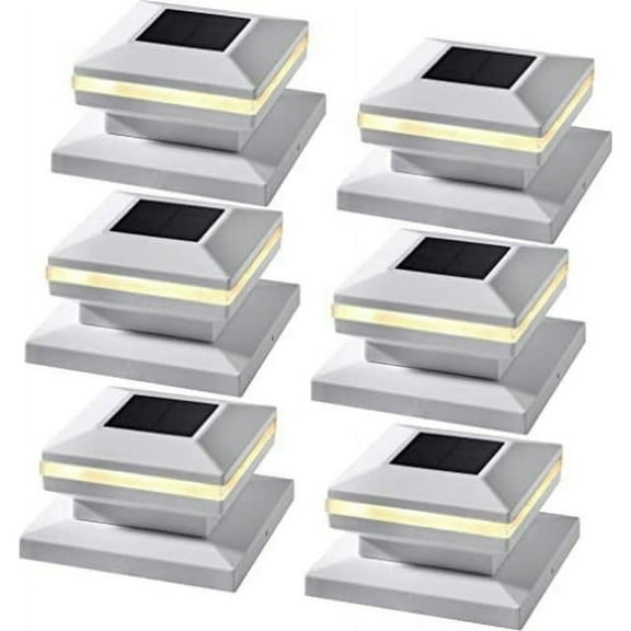 Maggift Solar Post Easter Lights, Warm White Post Cap Lights, Easter Decorations for the Home, Great Easter Ideas and Easter 2025, Fits 4"x4", 5"x5" or 6"x6" Wooden Posts