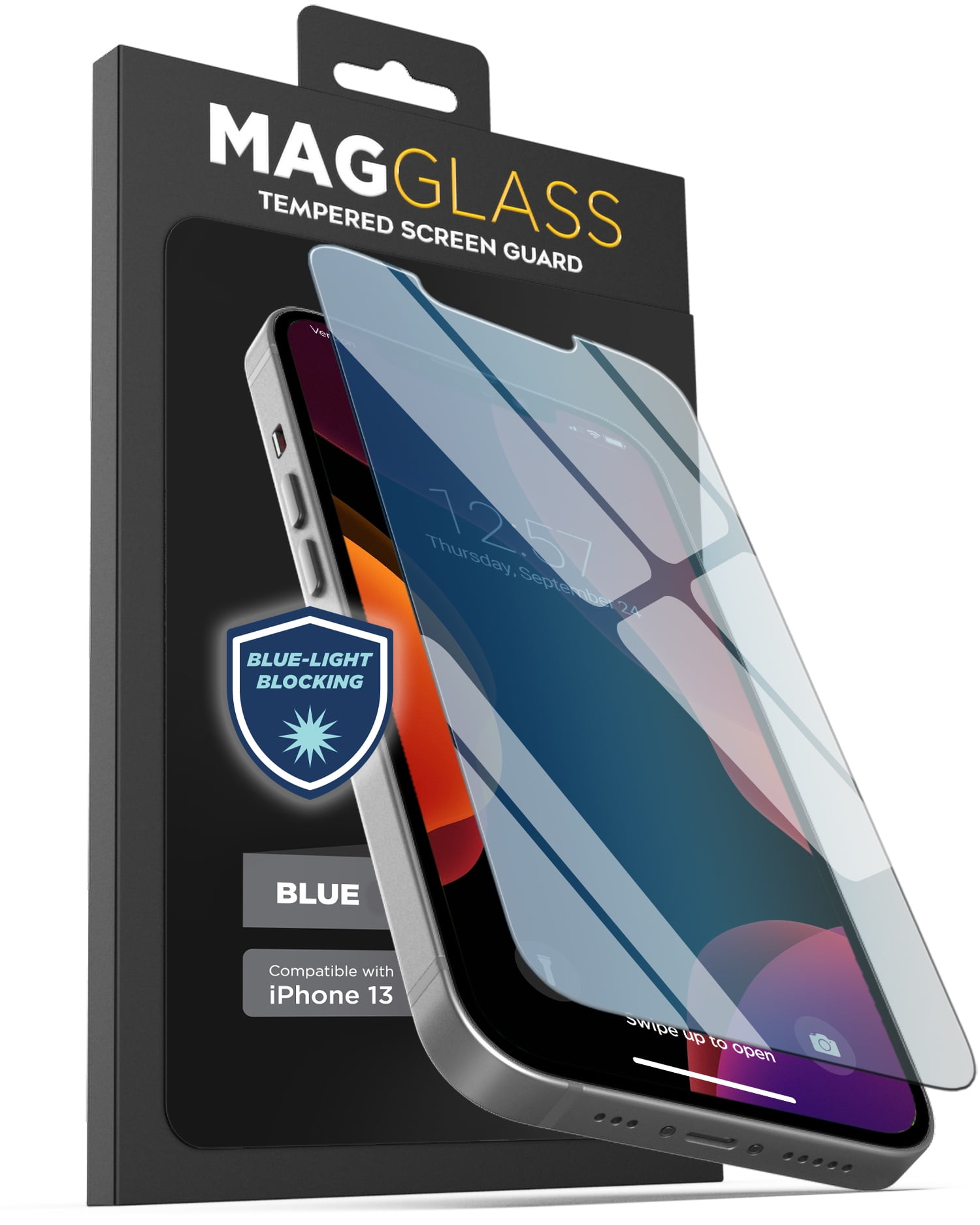 Screen Protector For IPhone 12 Pro Max, 3 Pack Anti Blue Light Tempered Glass Protective Film [Green Light Eye Protection] Compatible With IPhone 12 Pro Max 6.7'', Anti Fingerprint, Anti Scratch