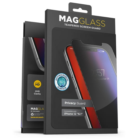 Magglass Apple iPhone 12 Pro Privacy Screen Protector - Anti Spy Fingerprint Resistant Tempered Glass