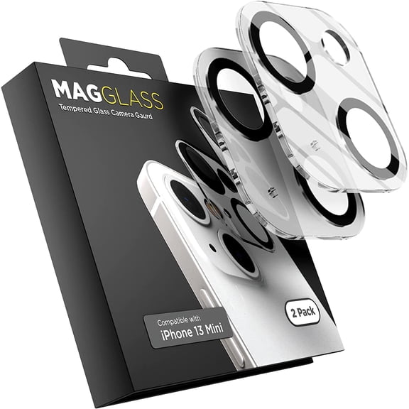 Magglass Camera Lens Protector Compatible with iPhone 13 Mini (2 Pack)