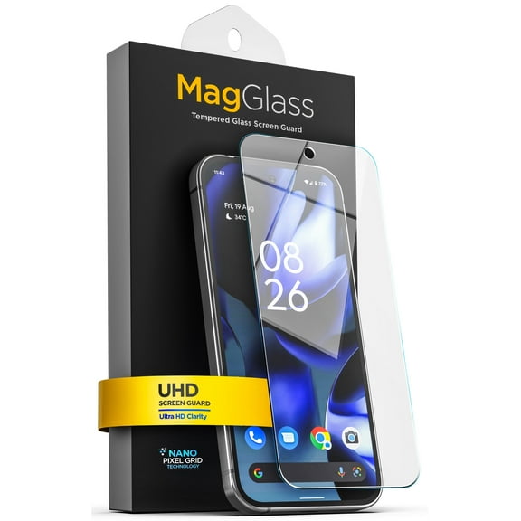 Magglass Designed for Google Pixel 9a Tempered Glass Screen Protector (Applicator Included)