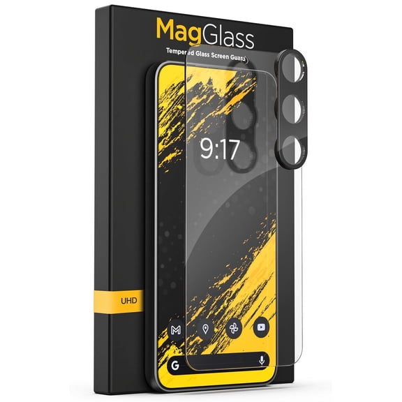 Magglass Designed for Samsung Galaxy S24 Tempered Glass Screen Protector UHD & Camera Lens Protector with Applicator