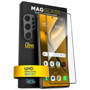 Magglass Designed for Samsung Galaxy S25 Ultra Tempered Glass Screen Protector [Fingerprint Compatible] with Camera Lens Guard (Applicator Included)