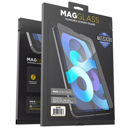 Magglass Matte Screen Protector Compatible With iPad Air 4 (10.9 Inch) Anti Glare Tempered Glass Screen Guard (Anti-Scratch/Bubble Free) For iPad Air 2019/2020