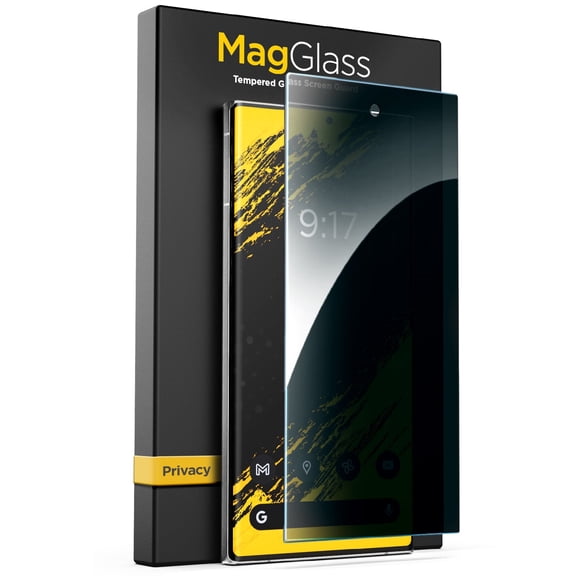 Magglass Privacy Guard for Samsung Galaxy S24 Ultra Screen Protector - Anti Spy Tempered Glass Guard (Easy Applicator Included)