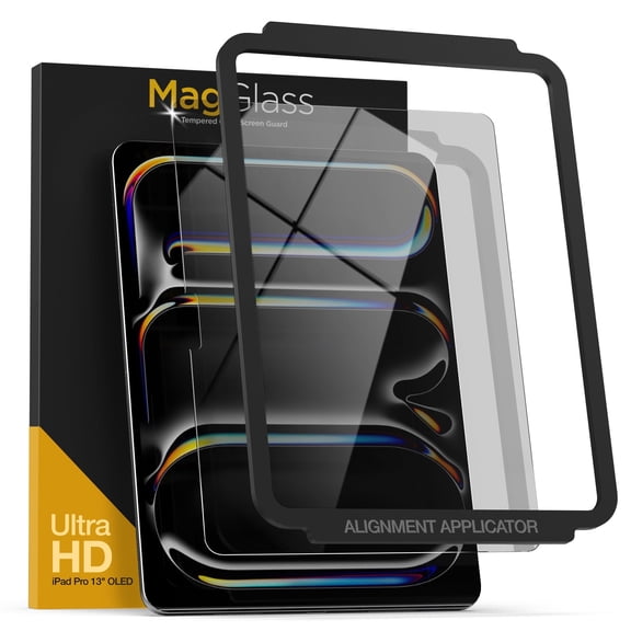 Magglass Screen Protector for iPad Pro 13 Inch (2024 Release) UHD Tempered Glass Display Guard (Designed for iPad Pro 13")