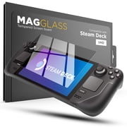 Magglass Tempered Glass Designed for Steam Deck Screen Protector 7 inch Ultra HD Full Coverage Guard