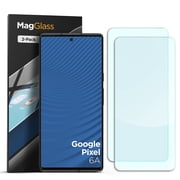 Magglass Tempered Glass Fingerprint Sensor Compatible with Pixel 6a Screen Protector, UHD Full Coverage Protective Screen Guard for Google Pixel 6a 2 Pack