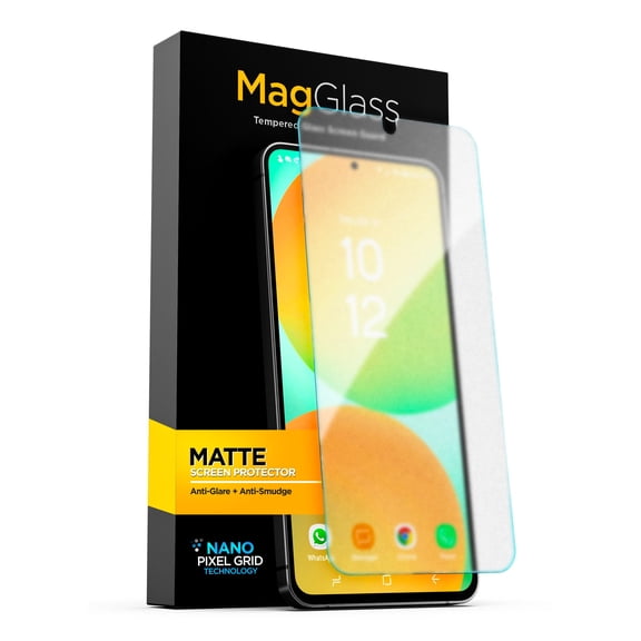 Magglass for Samsung Galaxy S24 FE Matte Screen Protector (Fingerprint Sensor Compatible) Scratch/Smudge Proof Anti Glare Tempered Glass (2024)