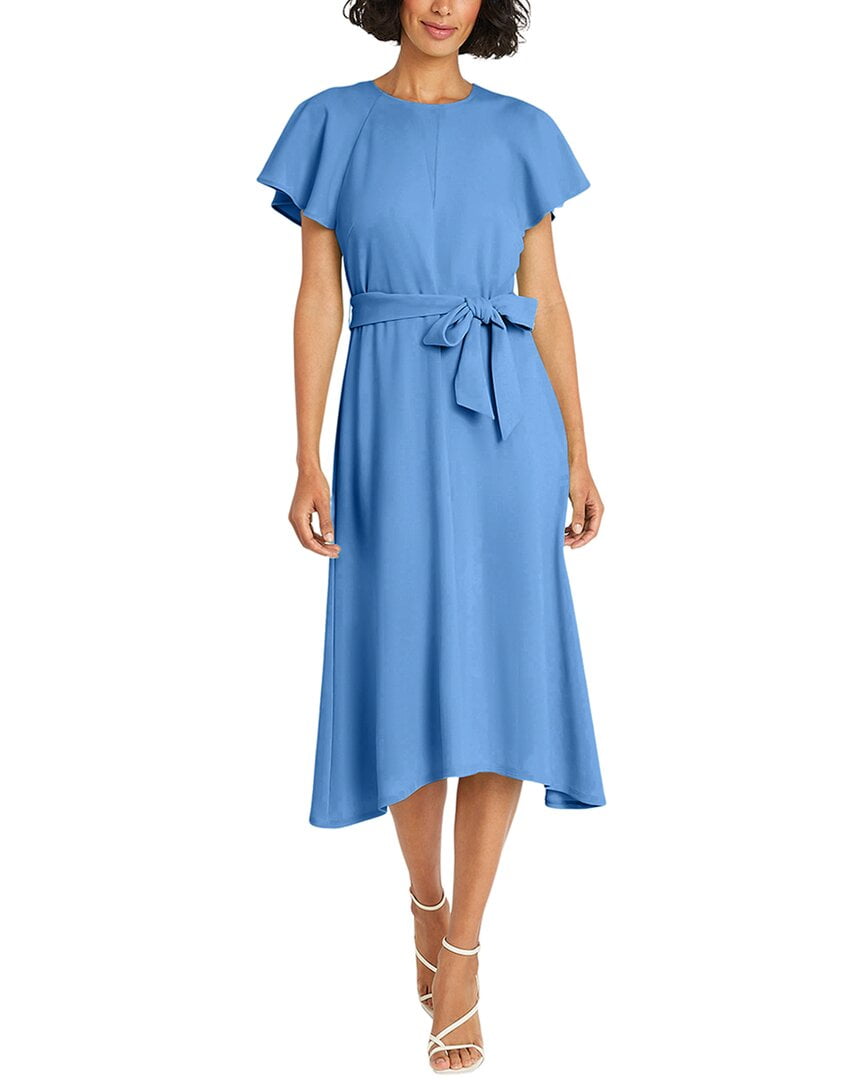 Maggy London womens Midi Dress, 2, Blue - Walmart.com