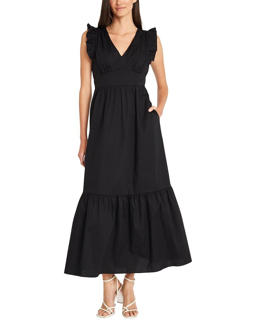 Maggy London womens Poplin Maxi Dress, 10