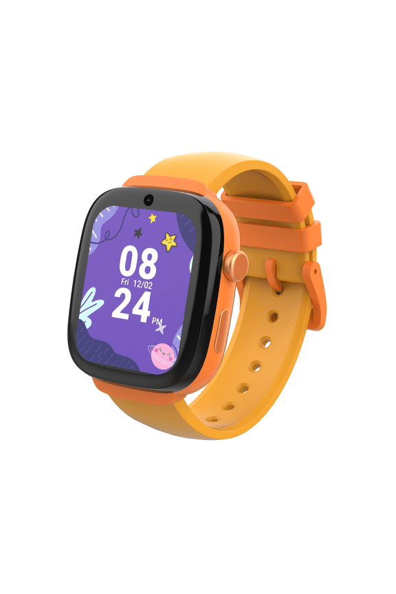 Watch for kids, Orange, Safety Location, Video Call, AI-Powered, Class Mode, SOS, Parental Controls
