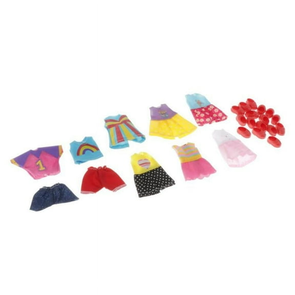 MagiDeal 8 Set Outfits Mini Dolls' Clothings Fit for 16cm/6.3inch Dolls