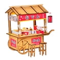 thumbnail image 1 of MagiDeal  Crafts with LED Oden Stall Stand Wooden s Toy Gift, 1 of 7
