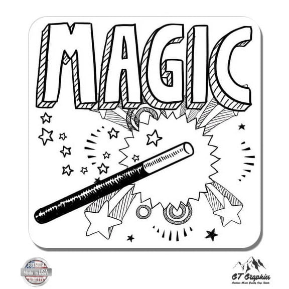 Magic - 3" Vinyl Sticker - For Car Laptop I-Pad Phone Helmet Hard Hat - Waterproof Decal