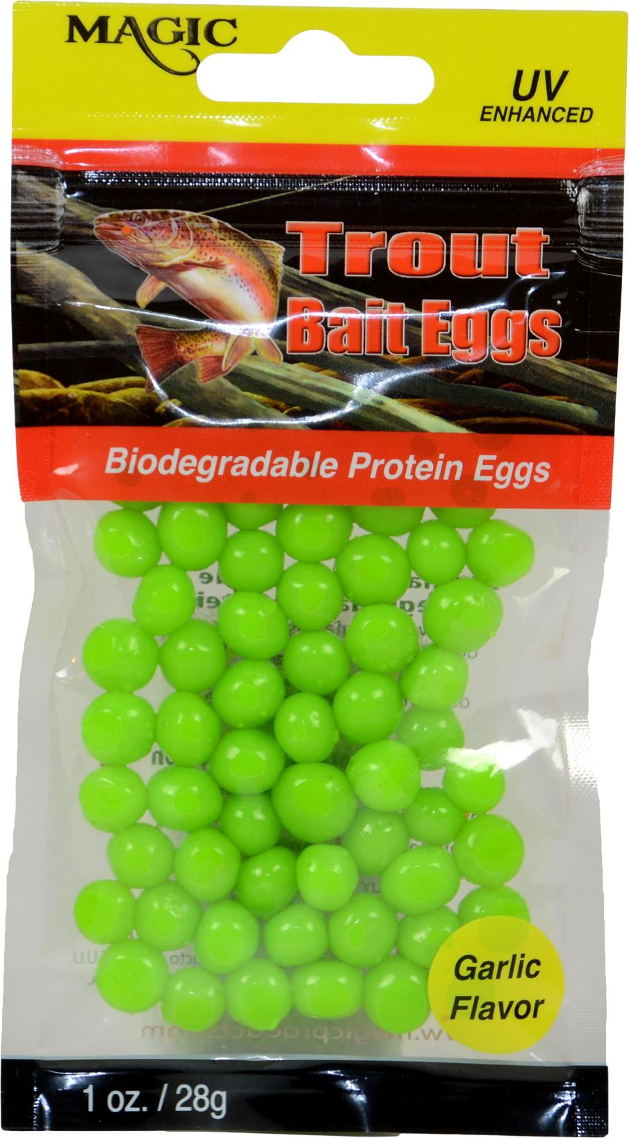Magic 3147 Trout Bait Eggs Chartreuse And Garlic 1 oz Bag