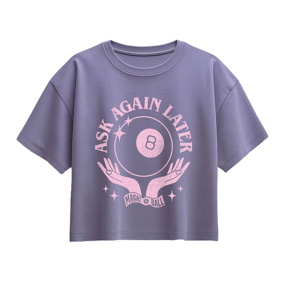Magic 8 Ball - Ask Again Later - Youth Girls Boxy T-Shirt