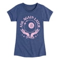 thumbnail image 1 of Magic 8 Ball - Ask Again Later Girls' Fitted Short Sleeve Graphic T-Shirt, 1 of 4
