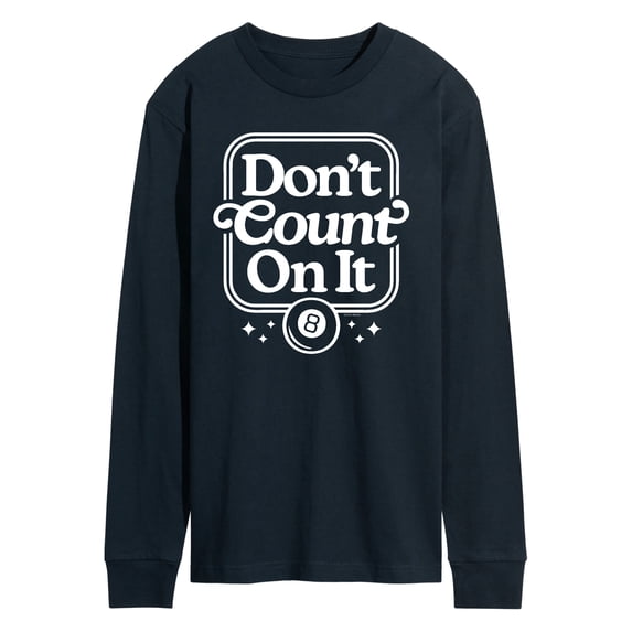 Magic 8 Ball - Don't Count On It - Men's Long Sleeve Graphic T-Shirt