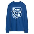 thumbnail image 1 of Magic 8 Ball - Don't Count On It - Men's Long Sleeve Graphic T-Shirt, 1 of 4