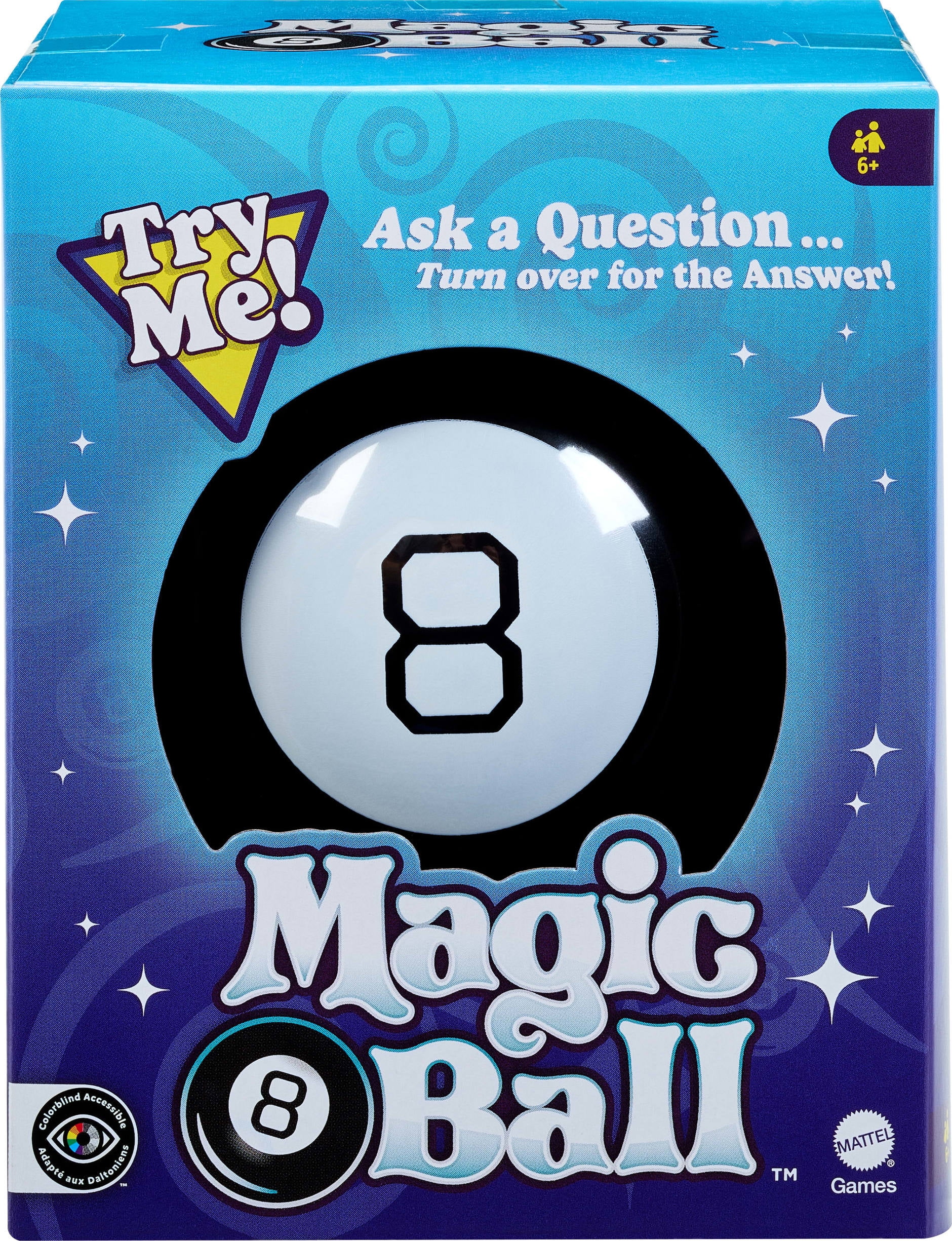 Classic Black and White Magic 8 Ball Fortune-Telling Toy