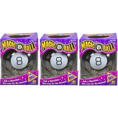 Magic 8 Ball Toy Game Pack of 3