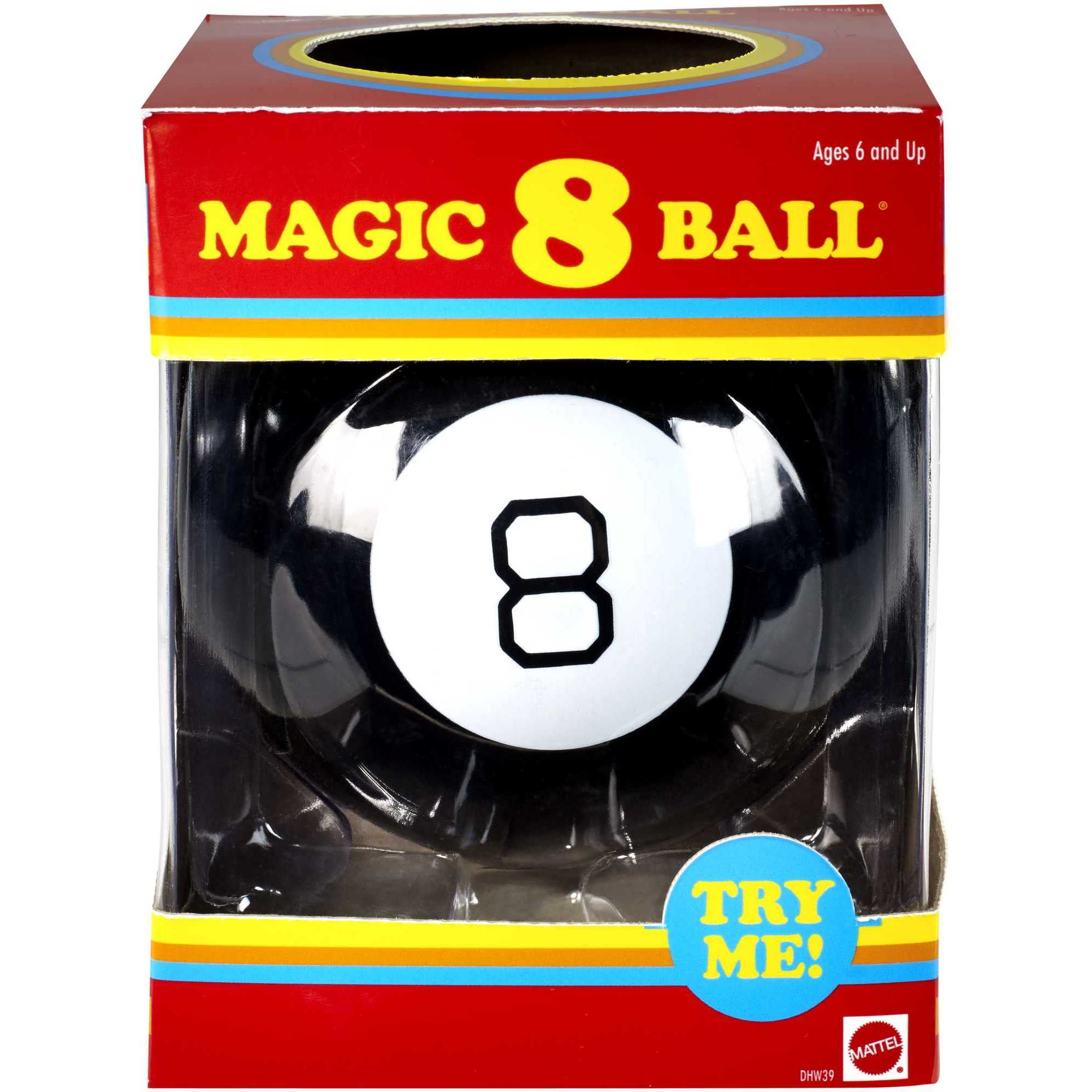 Retro Black and White Magic 8 Ball Fortune Teller