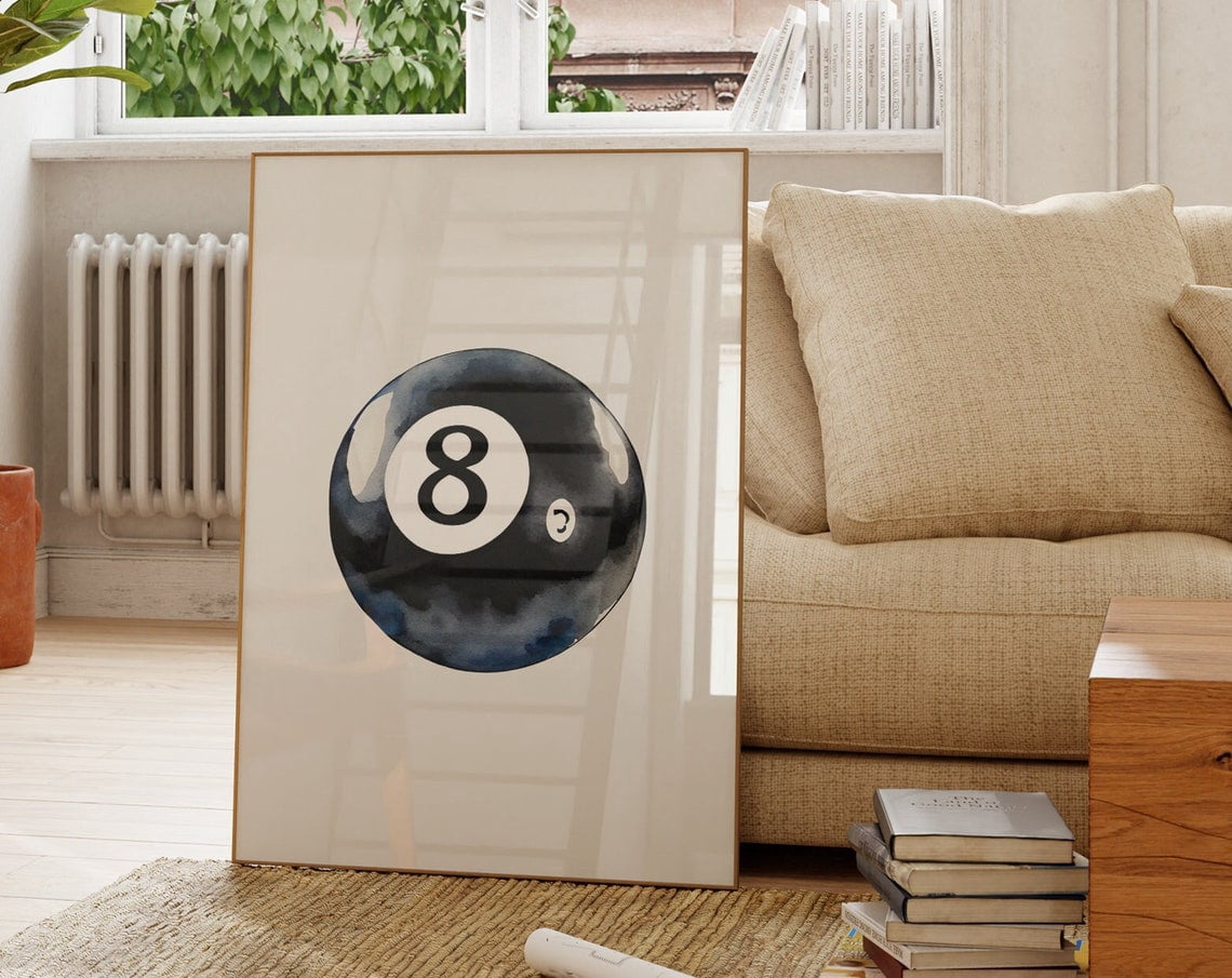 Magic 8 Ball Wall Art! Boho, Minimalist Modern Art, Boho ...