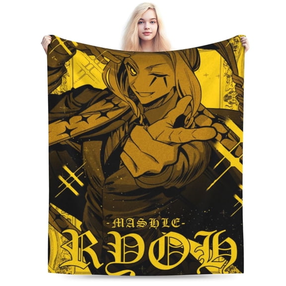 Magic And Muscles Blanket, Anime Throw Blanket For Bed Sofa Couch, Super Soft Flannel Blanket For Bedroom Livingroom, 60"X50"