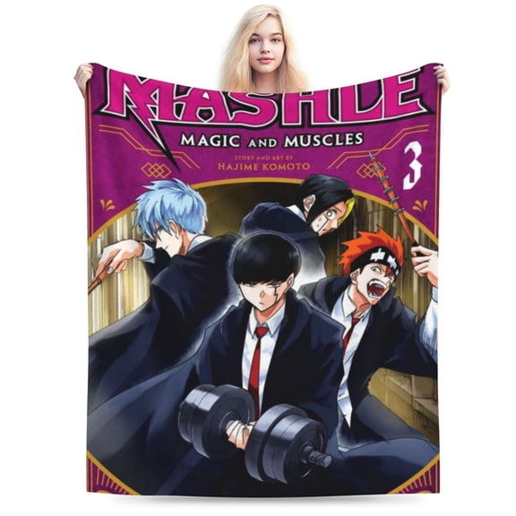 Magic And Muscles Blanket, Anime Throw Blanket For Bed Sofa Couch, Super Soft Flannel Blanket For Bedroom Livingroom, 60"X50"