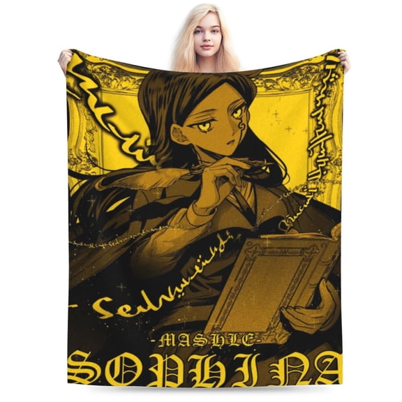 Magic And Muscles Blanket, Anime Throw Blanket For Bed Sofa Couch, Super Soft Flannel Blanket For Bedroom Livingroom, 60"X50"