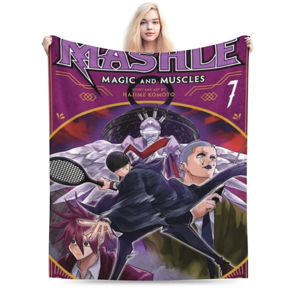 Magic And Muscles Blanket, Anime Throw Blanket For Bed Sofa Couch, Super Soft Flannel Blanket For Bedroom Livingroom, 60"X50"