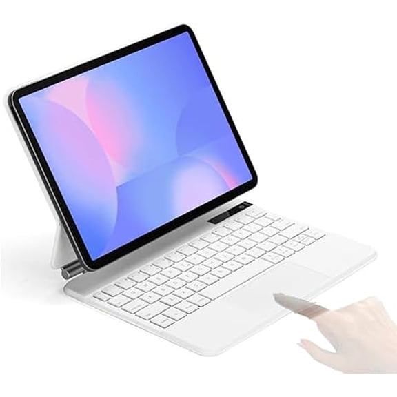 Magic Backlit Keyboard (White) For Samsung Tab S10 FE+ 13.1" 2025 (SM-X620/X626B)
