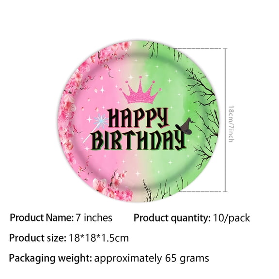 Magic Bad Witch Birthday Party Supplies tableware Set Paper Plate