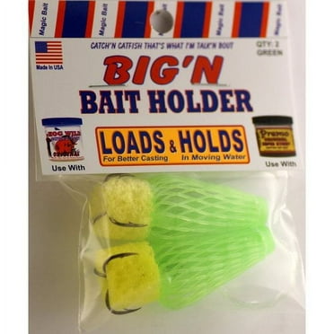 Magic Bait, Big N Mesh Fishing Bait Holder, Bass Attractant, 2 Ct