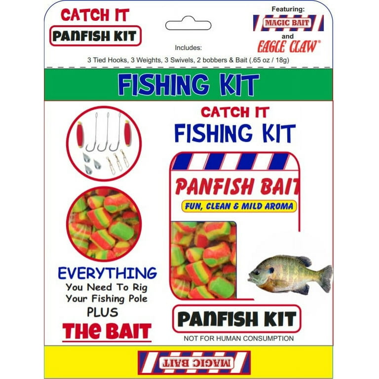 Magic Bait, Catch It Fishing Kit, Panfish, 12pc Kit 