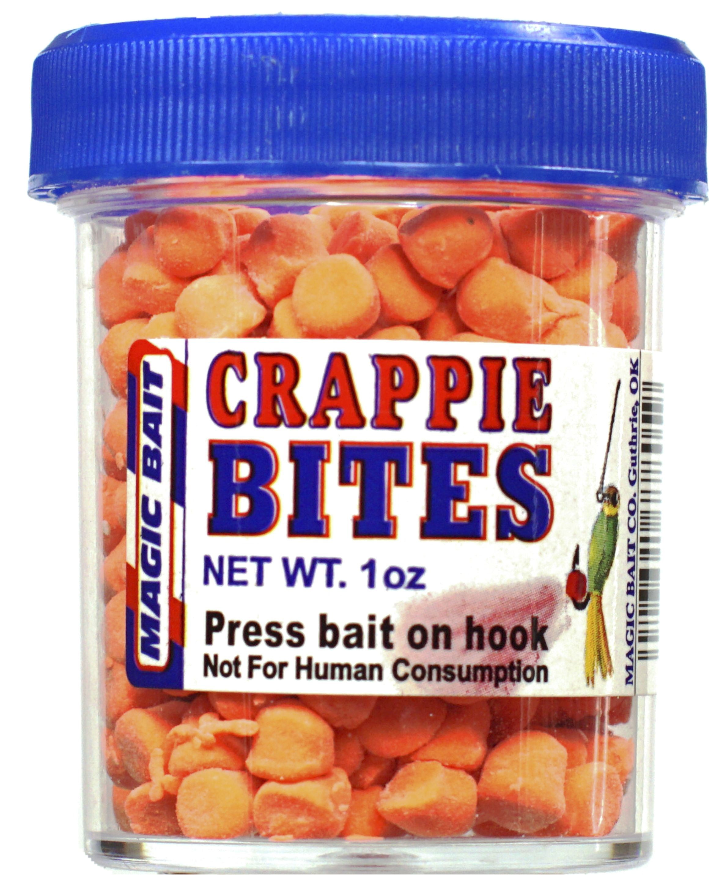 Magic Bait, Crappie Bites Fishing Bait, Orange, 1oz