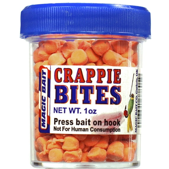 Magic Bait, Crappie Bites Fishing Bait, Orange, 1oz
