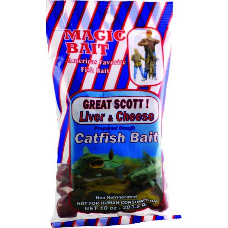 Magic Bait Great Scott Cheese Catfish Dough Bait, 10 oz