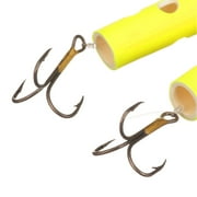Magic Bait Hog Wild Bait Tube Fishing Lure, Yellow, 2 Count