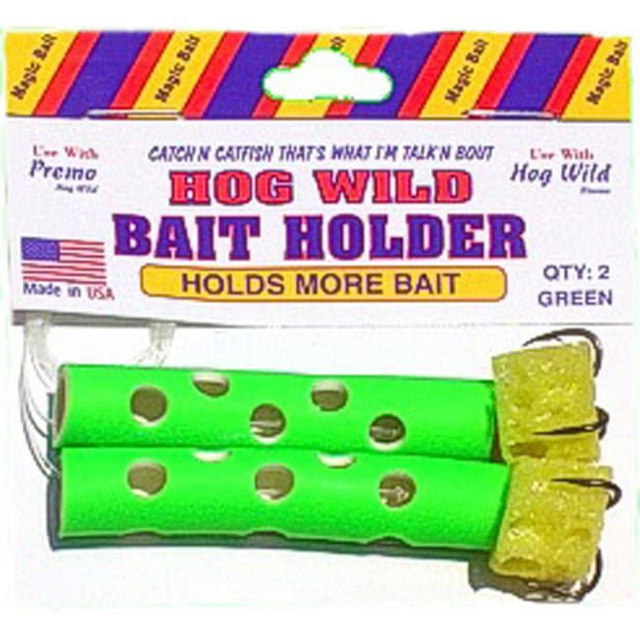 Magic Bait Hog Wild Worm Bait Holder, Green, 2 Count, 48-37