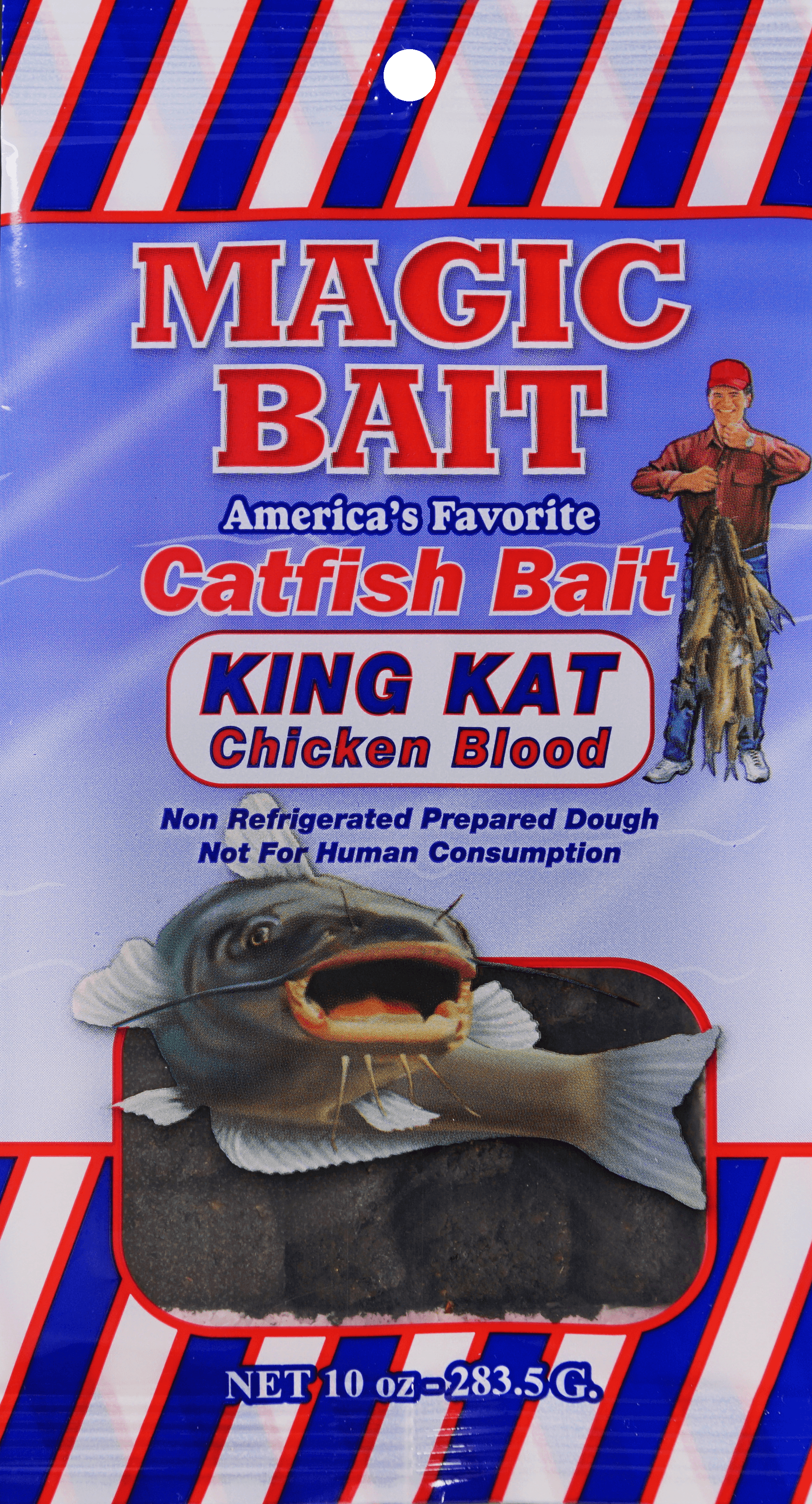 Magic Bait King Kat Chicken Blood Catfish Dough Bait, 10 oz